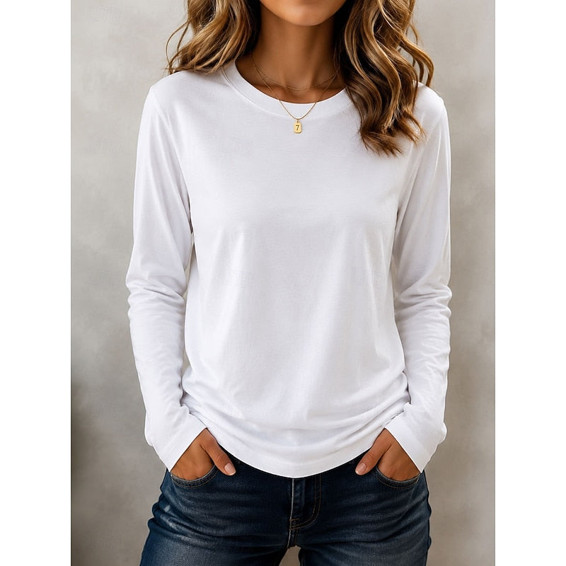 Women's Long-Sleeve Crewneck Top