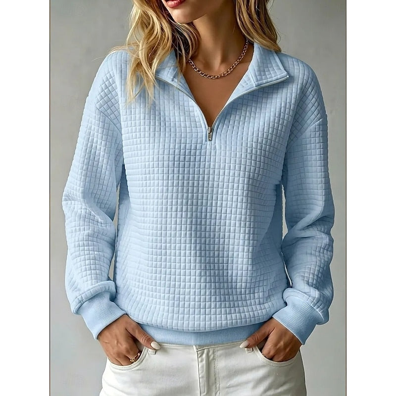 Women's Textured Half-Zip Pullover