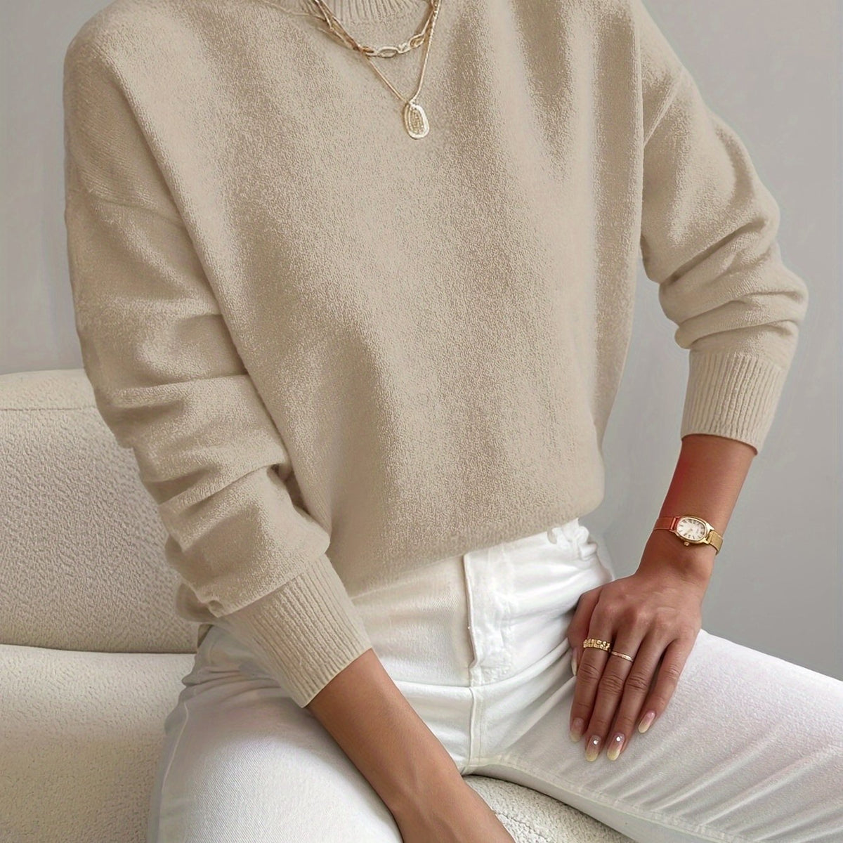 Women's Mock Neck Sweater