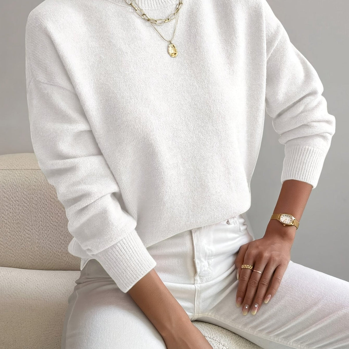 Women's Mock Neck Sweater