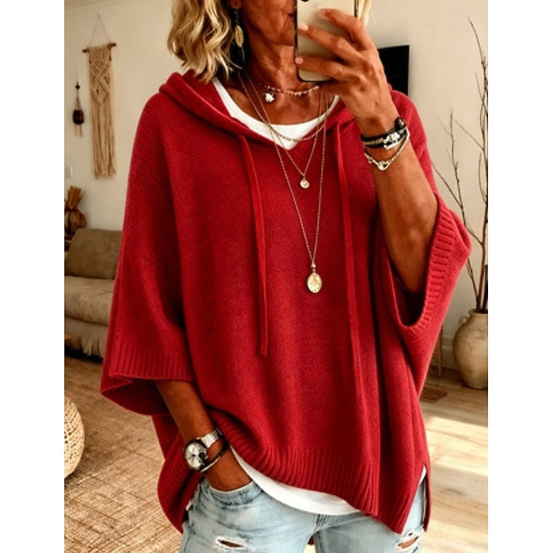 Women's Relaxed Hooded Sweater