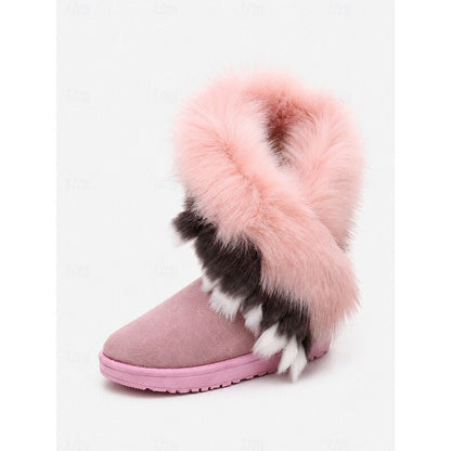 Women's Fur-Look Trim Ankle Boots