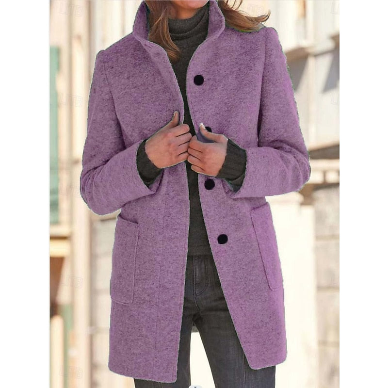 Women's Stand-Collar Coat