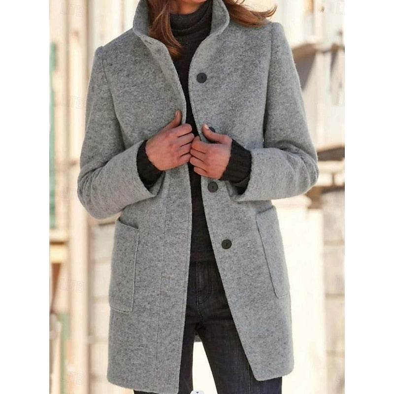 Women's Stand-Collar Coat
