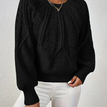 Women's Relaxed Cable-Knit Sweater