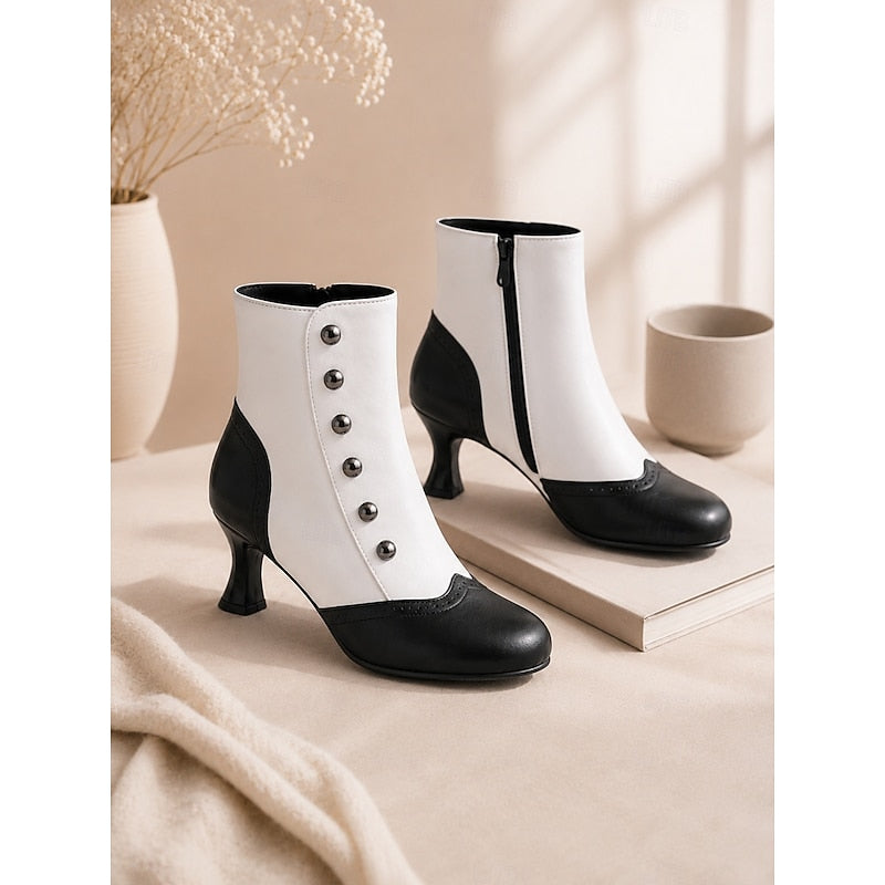 Women's Buttoned Ankle Boots