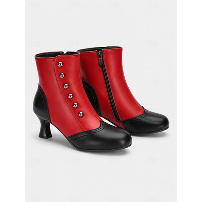 Women's Buttoned Ankle Boots