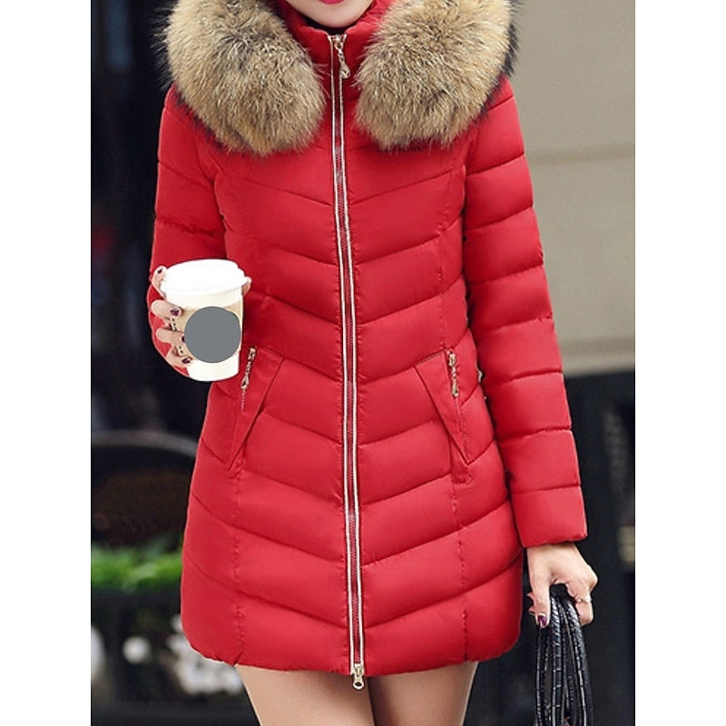 Women's Hooded Quilted Parka