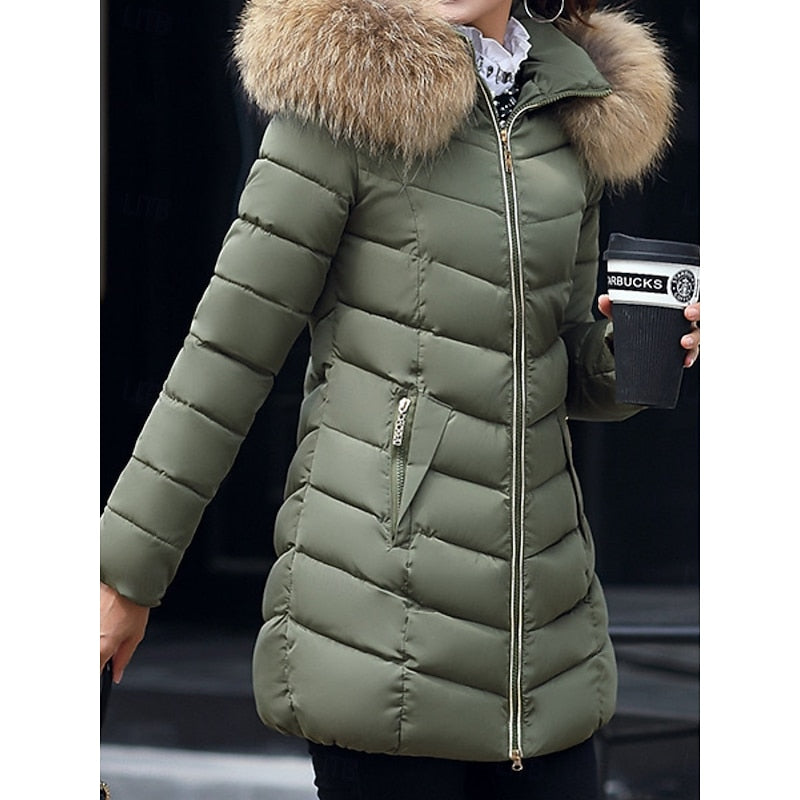 Women's Hooded Quilted Parka