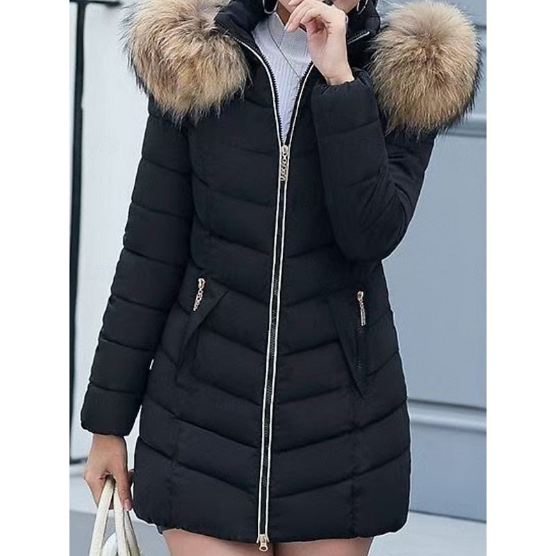 Women's Hooded Quilted Parka