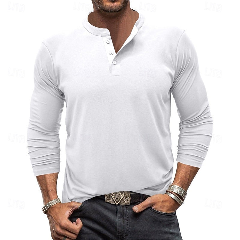 Men's Long-Sleeve Henley