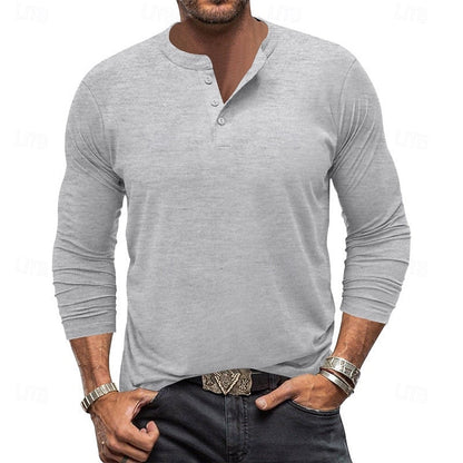 Men's Long-Sleeve Henley