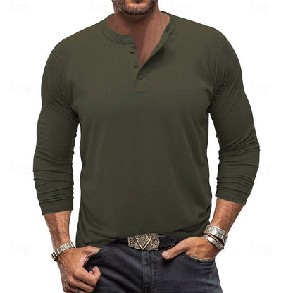 Men's Long-Sleeve Henley