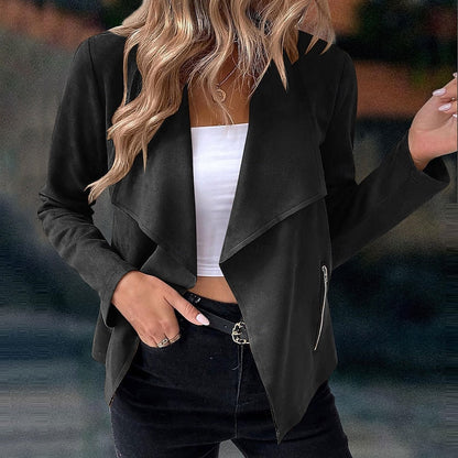 Women's Draped Open-Front Jacket