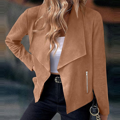 Women's Draped Open-Front Jacket