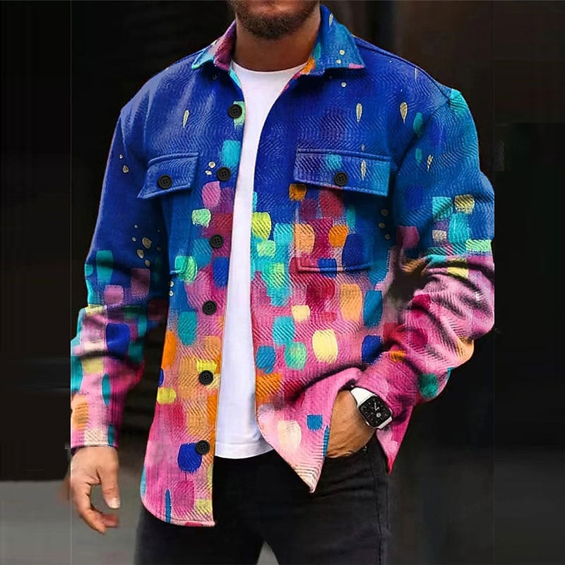 Men's Bold Patterned Overshirt