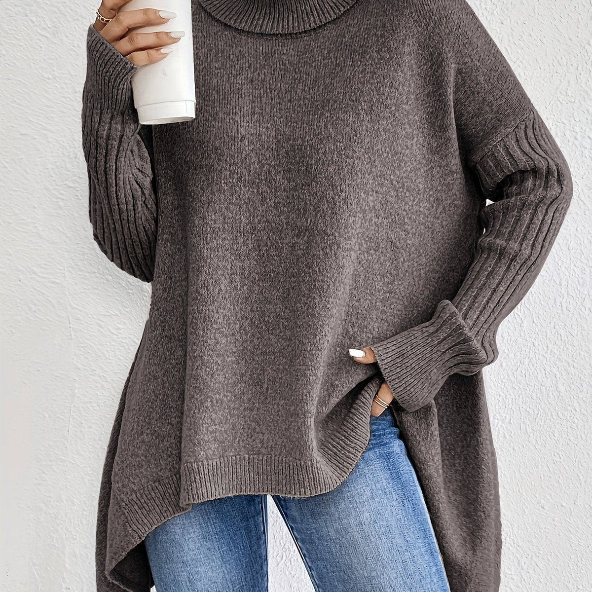Women's High-Neck Sweater
