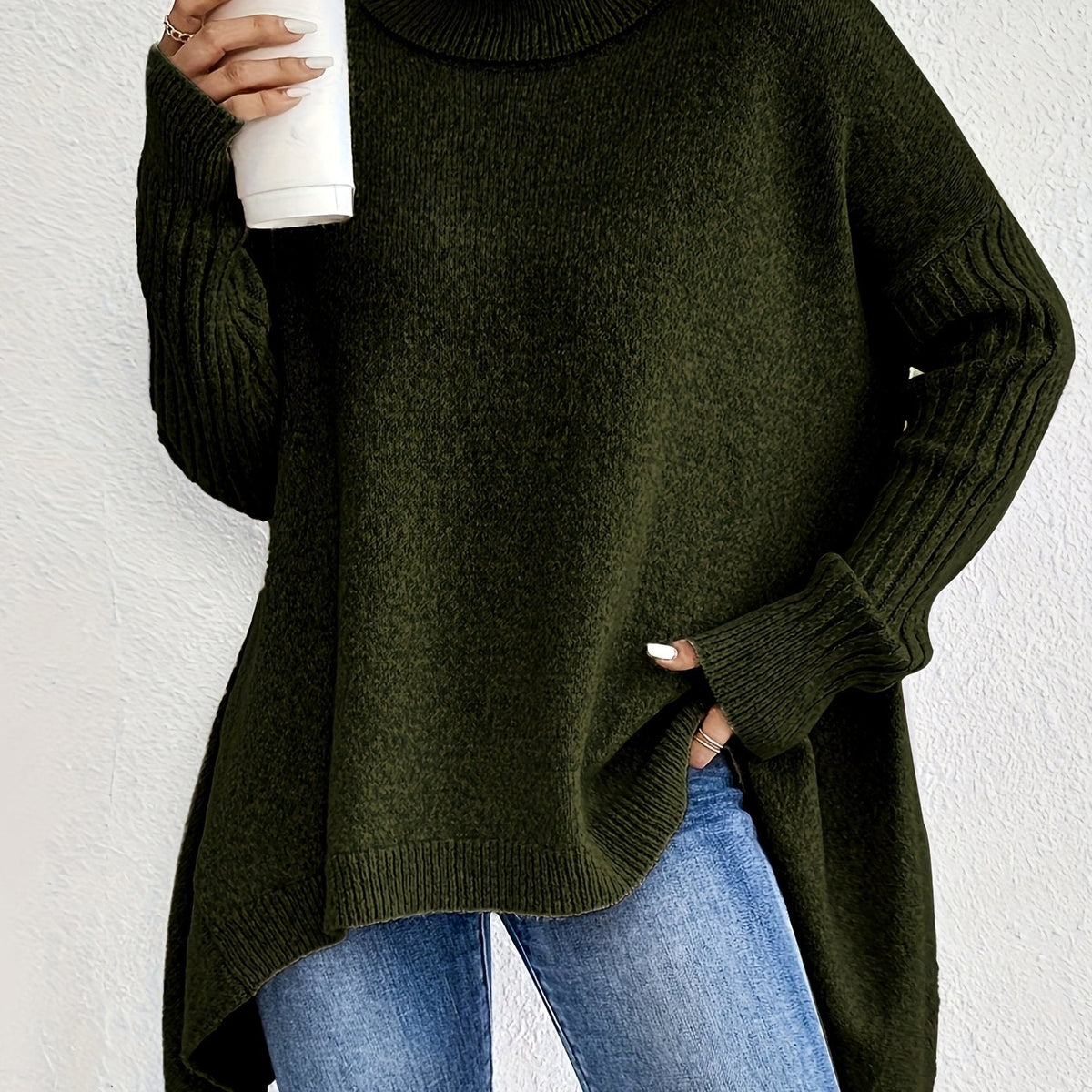 Women's High-Neck Sweater