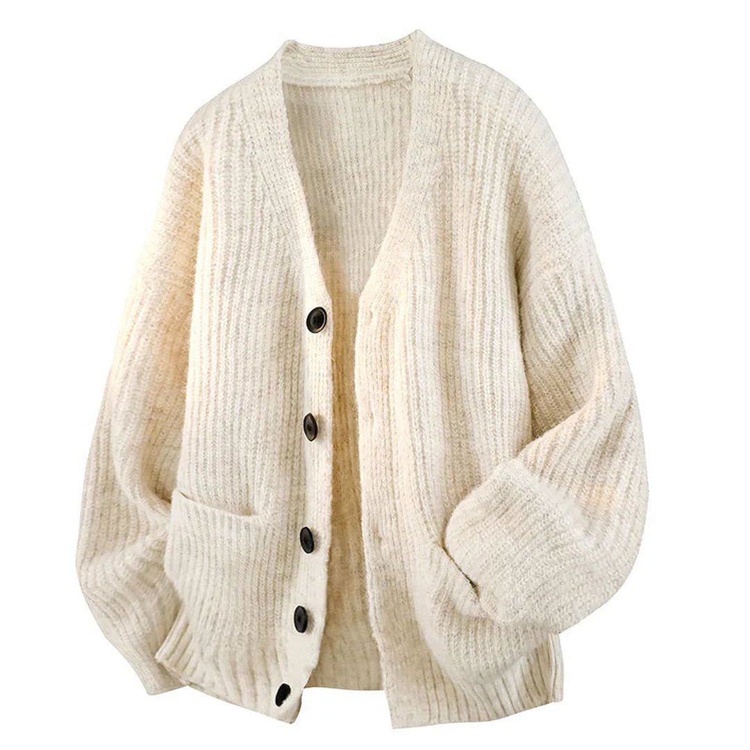 Women's Relaxed V-Neck Cardigan