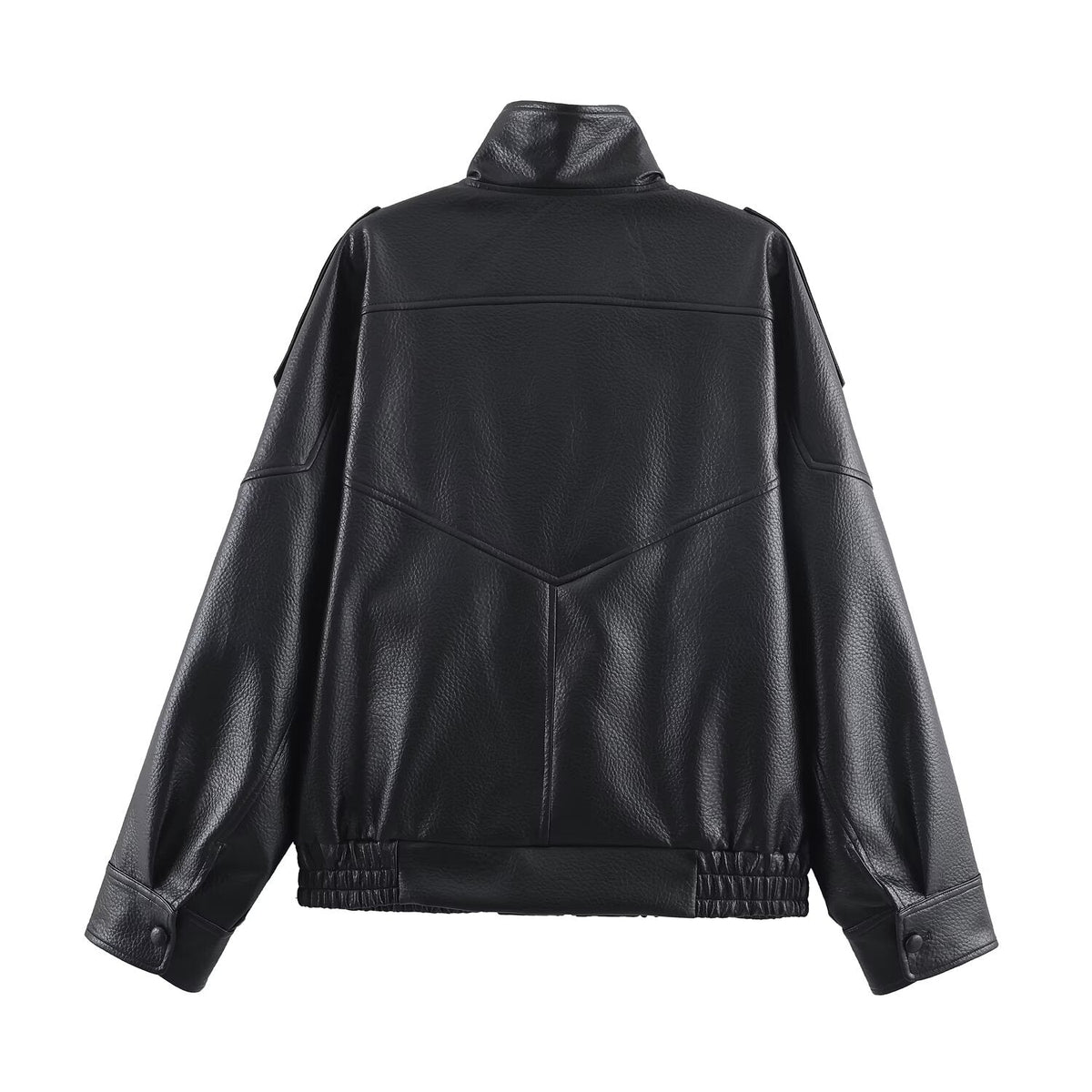 Women's Asymmetric Zip Jacket with High Collar