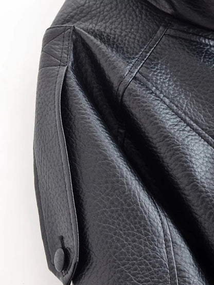 Women's Asymmetric Zip Jacket with High Collar