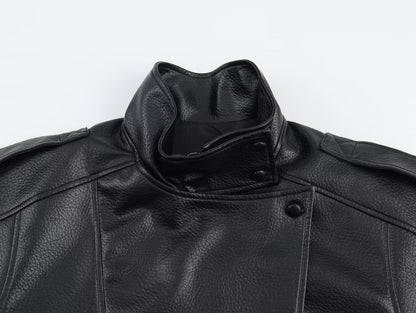 Women's Asymmetric Zip Jacket with High Collar